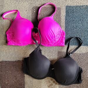 Victoria's Secret Lot 2 Lined Perfect Coverage Sz 36D